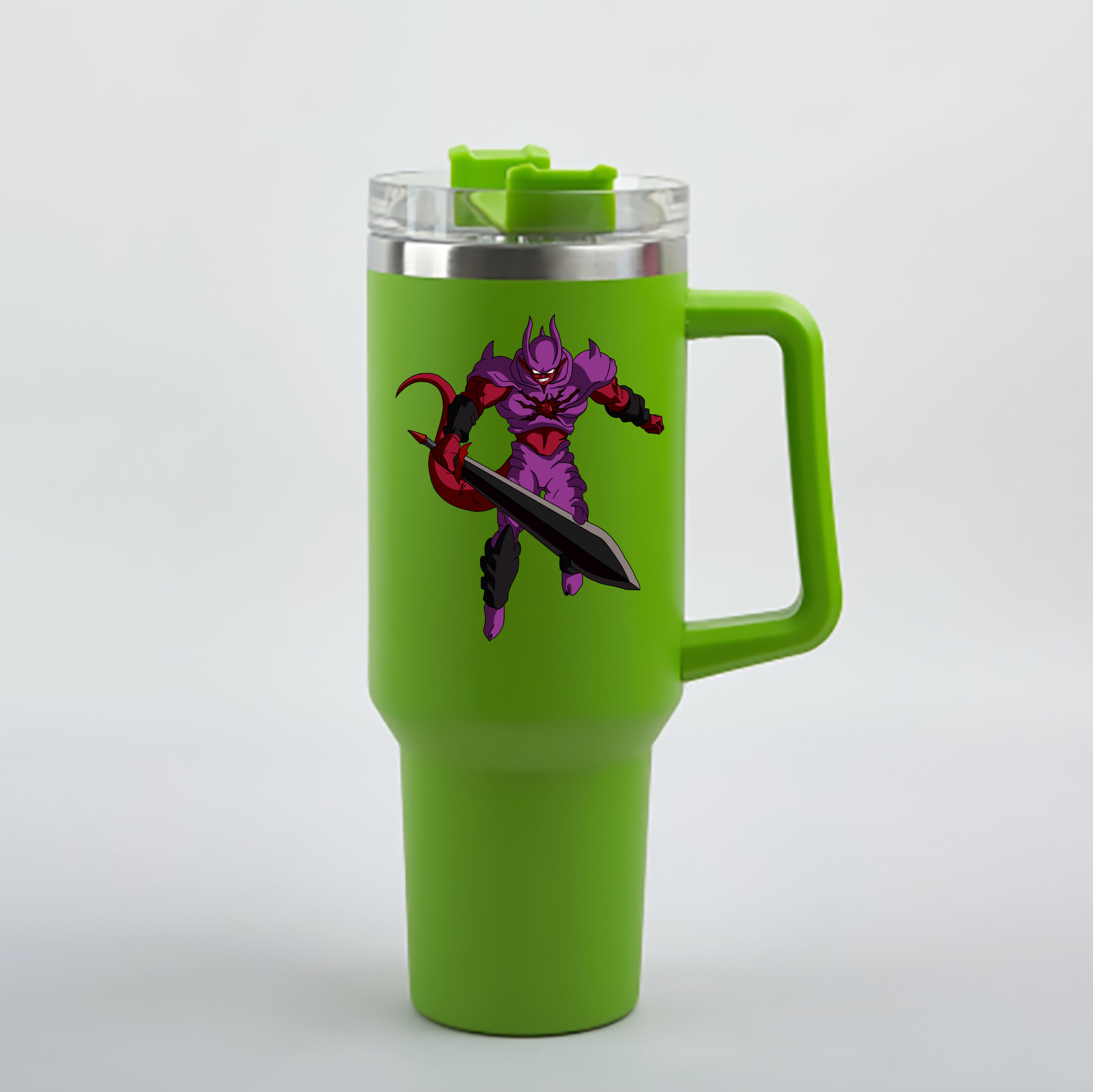 （画像用） ドラゴンボール ジャネンバ DRAGON BALL Janemba 1200mL車用タンブラー - クリスタルステッカー（プラスチックストロー付き）